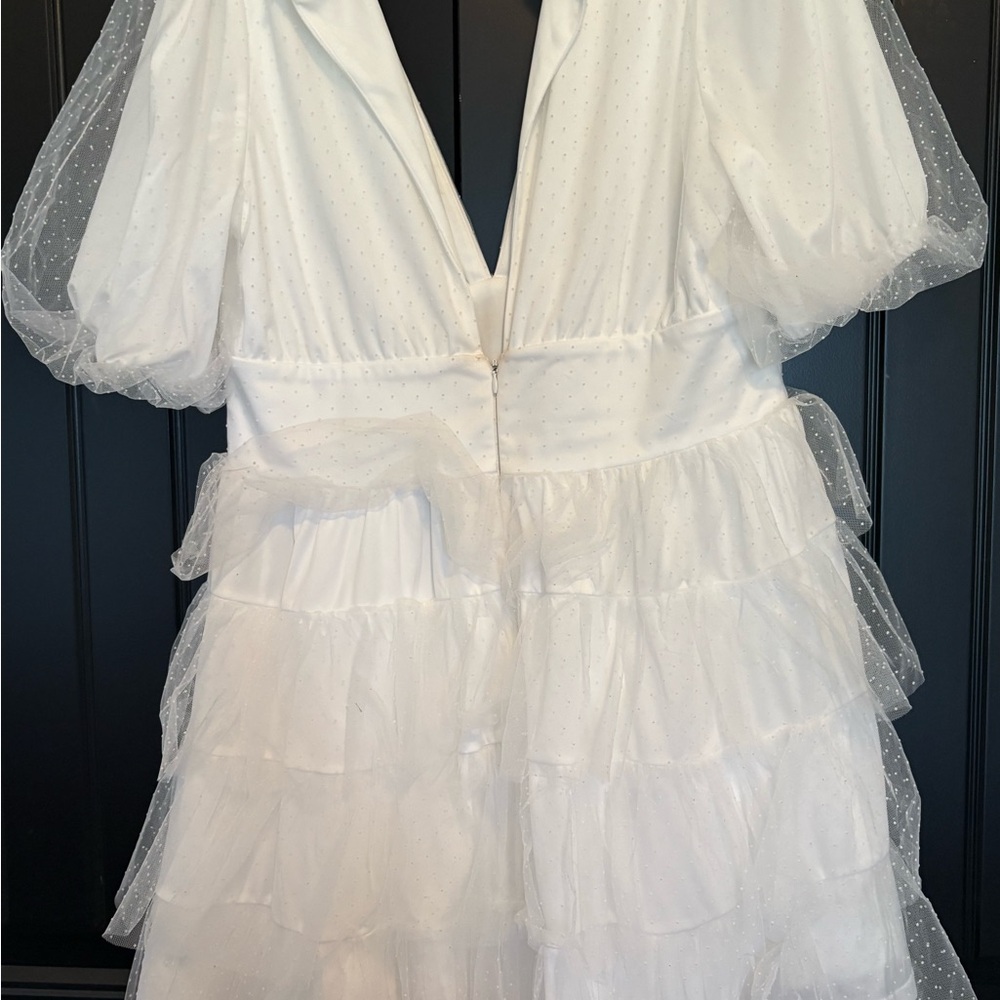 Lulu's Elegant White Dress